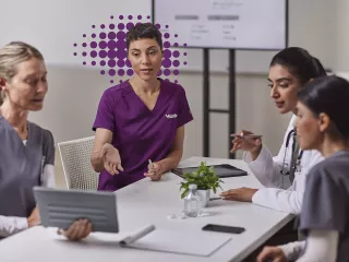 nurses in meeting